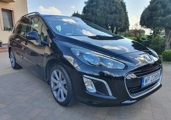 Peugeot 308 cena 22999 przebieg: 186284, rok produkcji 2012 z Płock małe 254